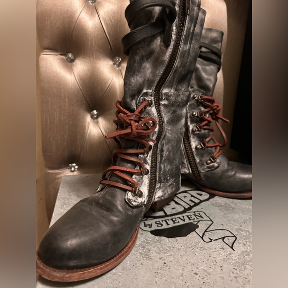 Freebird Black Leather Boots - Picture 7 of 13